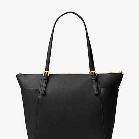 🔥🩷Sale!!! NWT Michael Kors Jet Set Large  Saffiano leather top zip tote - Picture 4 of 16